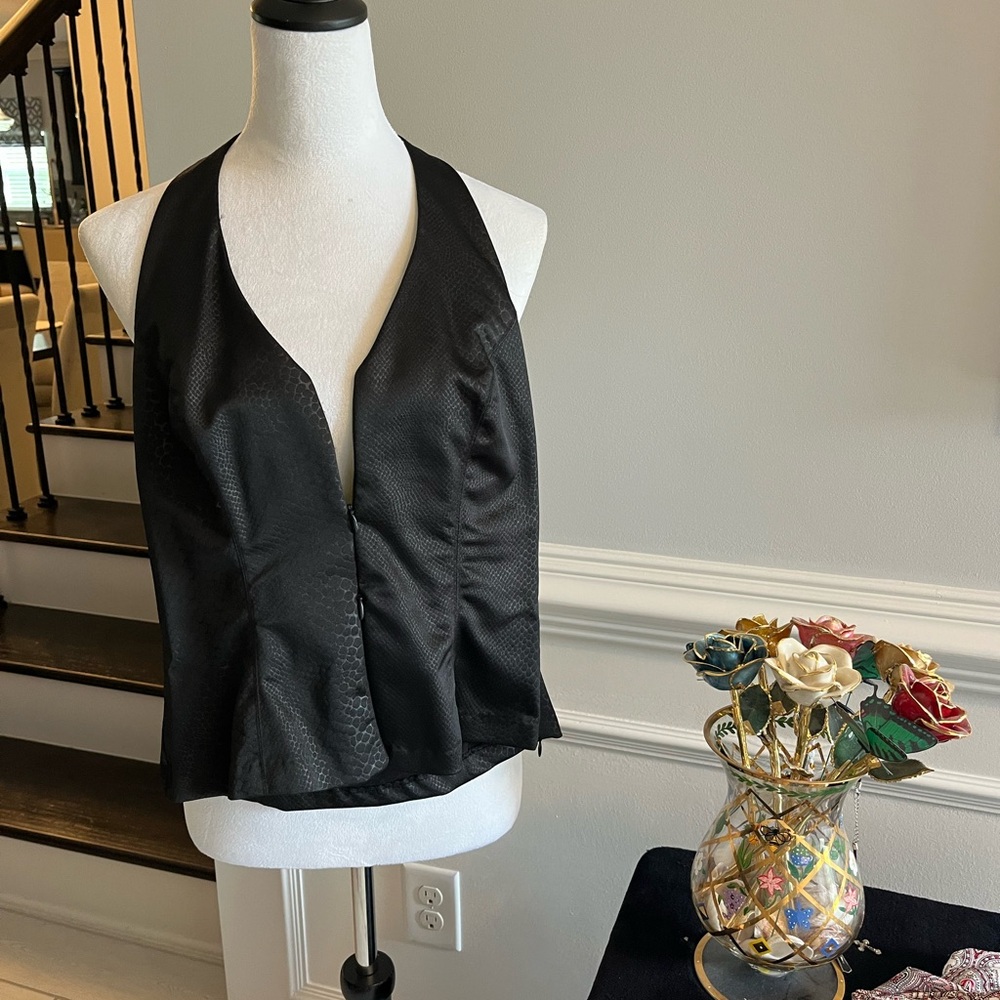 XOXO Elegant Black Halter Top